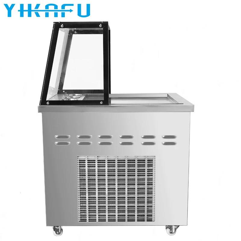 Newer Recommended 20inch pan price Thai fried ice cream machine fry ice cream roll making machine
