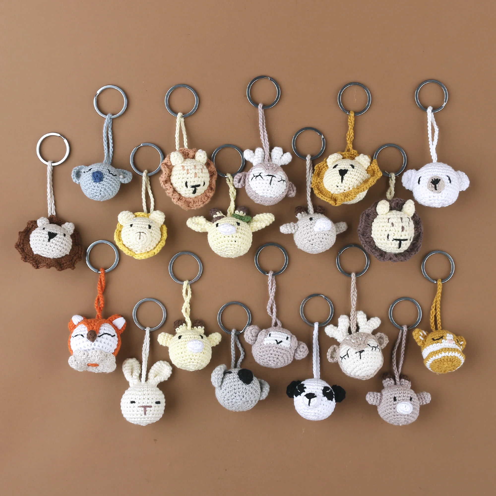 Новая вязаная кукла Шарм 100% хлопок брелок крючком ручной работы маленькая животная пакет готовые аксессуары игрушки