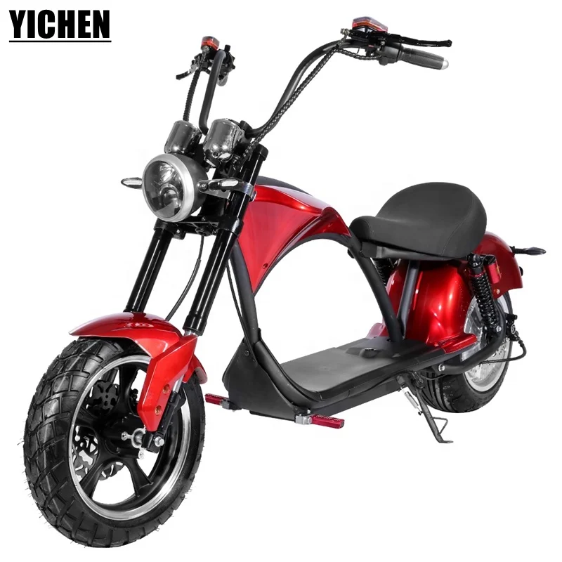 YICHEN EEC Moto Electrica De Carga Retro Coco City 3000w Superbike Motorcycle Fast Electric Scooter 1500w 60v 20Ah 2000w