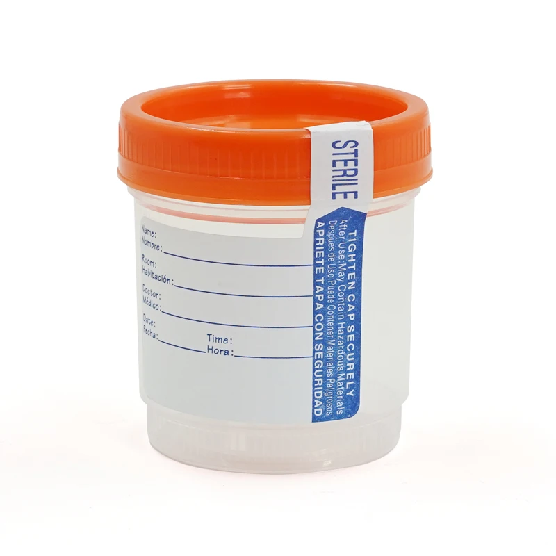 sterile disposable 30ml 60ml 90ml 120ml Stool urine Sputum Fecal Specimen collection container for ladies