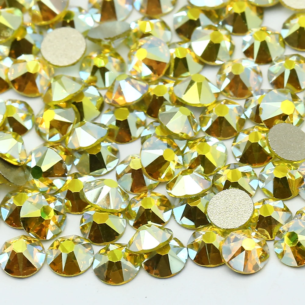 XULIN 81 Color 2088 Montana AB Non Hot Fix Glass Flat Back Crystal Rhineston Beads