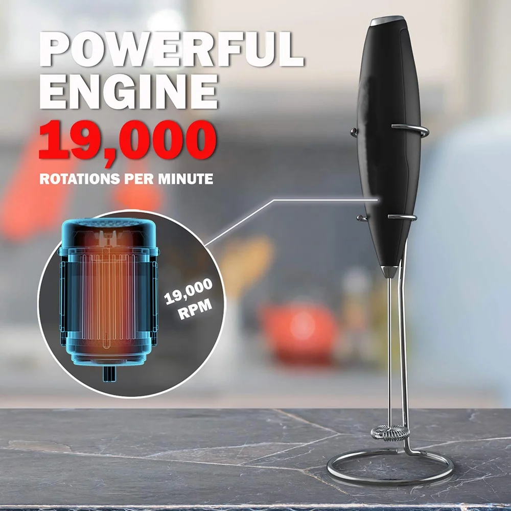 Factory directly  Milk Frother Stainless Steel  Handheld Espresso Mixer and Coffee Stirrer