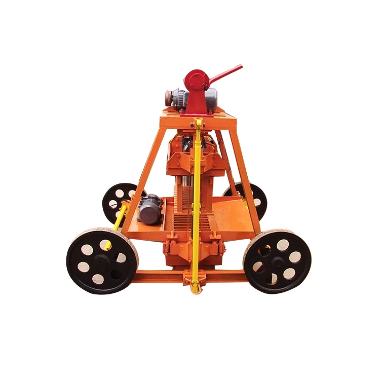 QM4-35 небольшой ручной мобильный яйценоскость песка цемента полые бетон кирпич блок делая машину