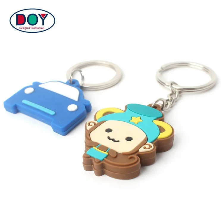 Factory Direct Price Embossed Soft PVC Rubber Custom Make Your Own Anime Cartoon Silicone Keychain