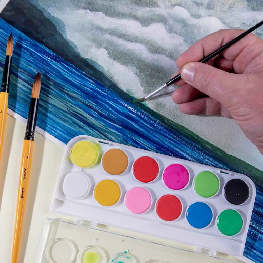 Mont Marte Watercolor Cake Set 13pc artist watercolor paint set