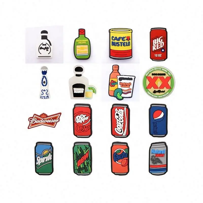 Drink Alcohol Shoe Charms Clog Charms For Clog Beer Clog Shoe Charms For Wholesale Wine Clog Pin Sticker For Shoe Accessories