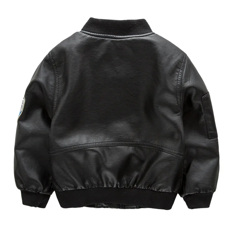 China Fashion Style Children Clothing Spring Winter Leather Jacket Of Boys