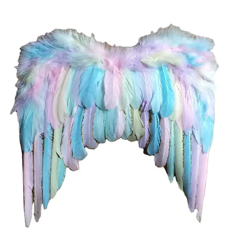 Unicorn Fancy Dress Pink Angel Feather Wing with Unicorn Headband Princess Wings for Kids Girls Halloween Christmas Party