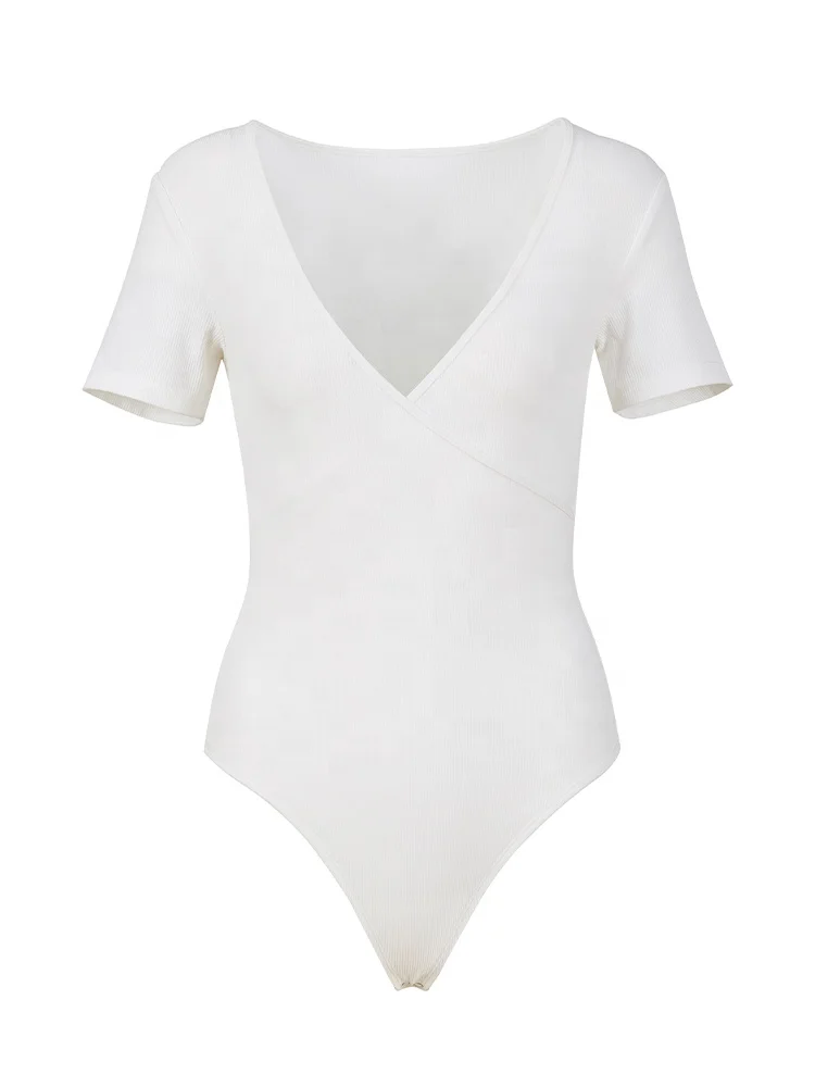 
2021 best selling multiple ways to wear cotton rib fabric sexy jumpsuit for woman 
