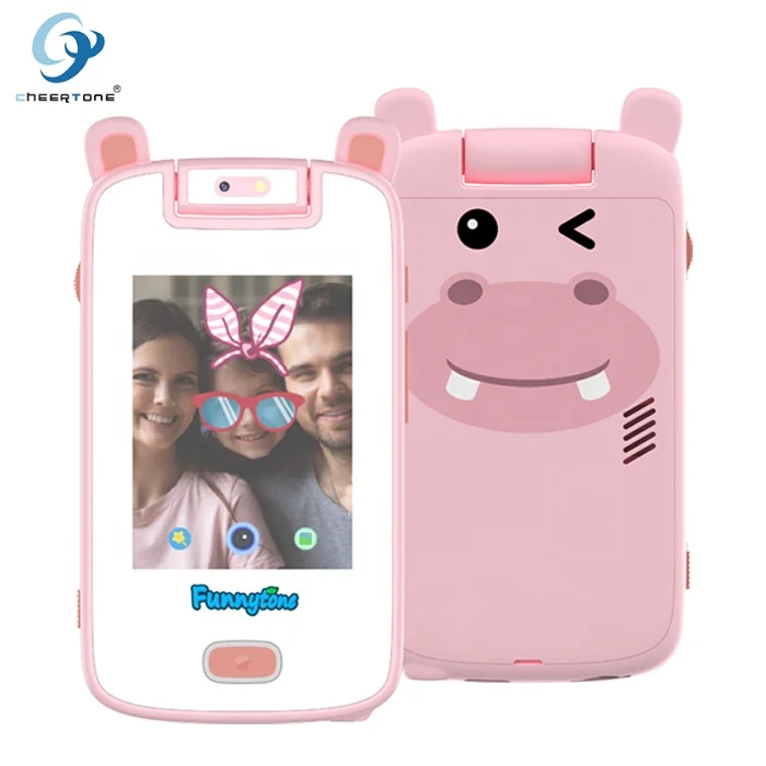 CTP13A Bestseller touch panel kids smart cell phone toy for kids girls boys with 12 games 86 learning card GUBI interactive pets