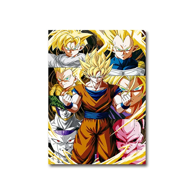  3D тройного перехода с откидной крышкой рисунком из аниме плакат 11 'x 17' Dragon Ball Z Аниме 3d плакаты для украшения