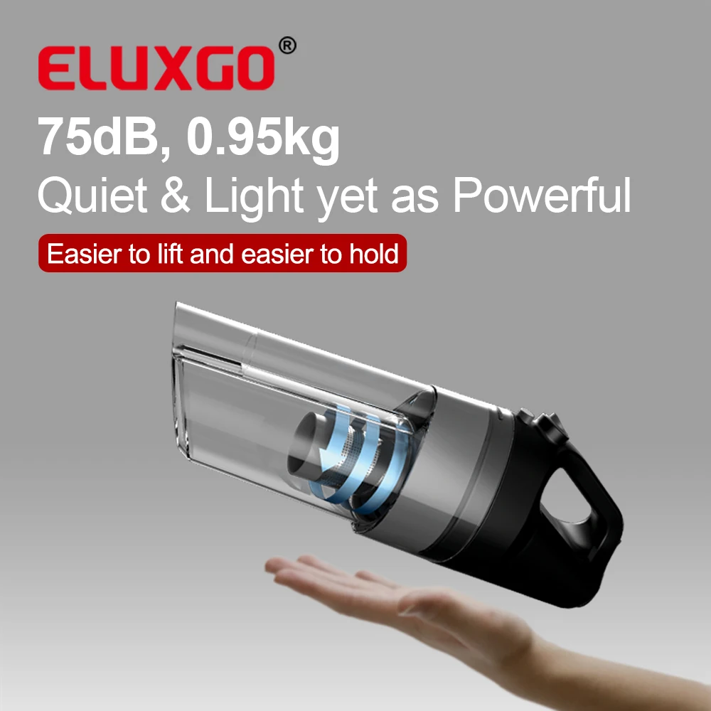 Беспроводной циклонный пылесос ELUXGO для удобного использования дома и на