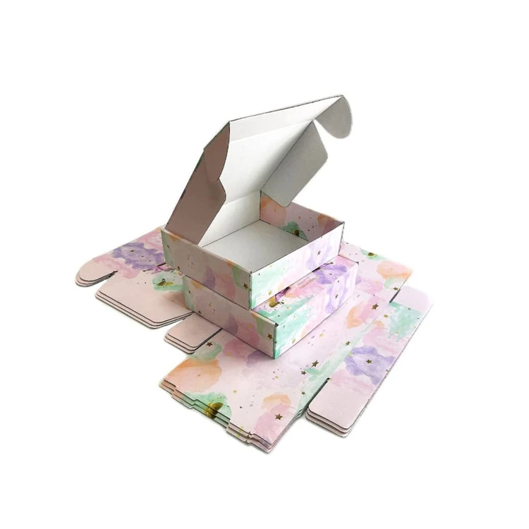 Unicorn Multicolor Shipping Boxes Corrugated Mailing Box for Shipping Packaging Craft Gifts Giving Products