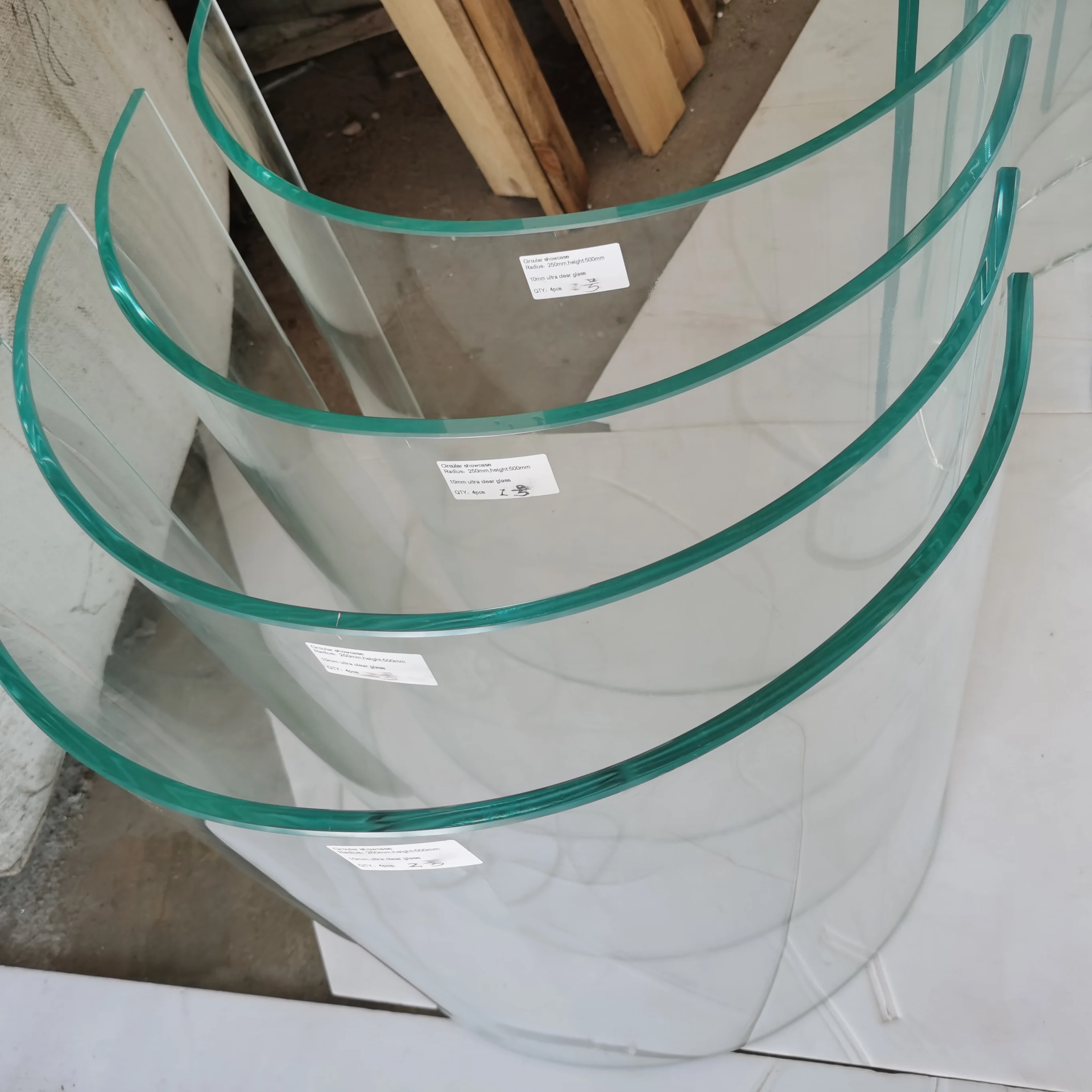 laminated curved glass shower screen bathroom outdoor greenhouses building wall dining tables home staircase glass railing