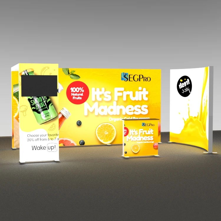 Lintel Light Box Farmes Advertising Light Box Booth With Storage Room And Tv Led Light Box Stand Trade Show Display Booth