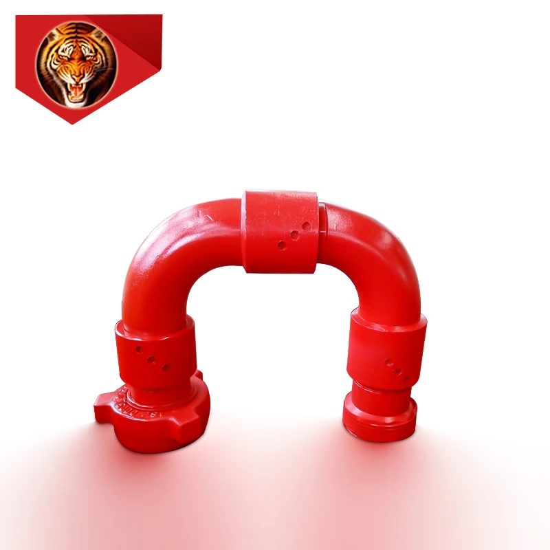 Tigerrig API 16c high pressure movable elbow hydraulic stainless steel rotary 1502 chiksan joint swivel joint for oilfield
