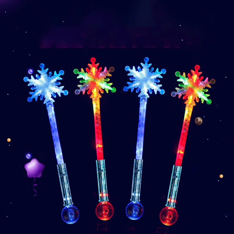 Wholesale Light Up Toys Led Flashing Swords Snowflake Lollipop Flash Stick Love Heart Shape Flashing Stick