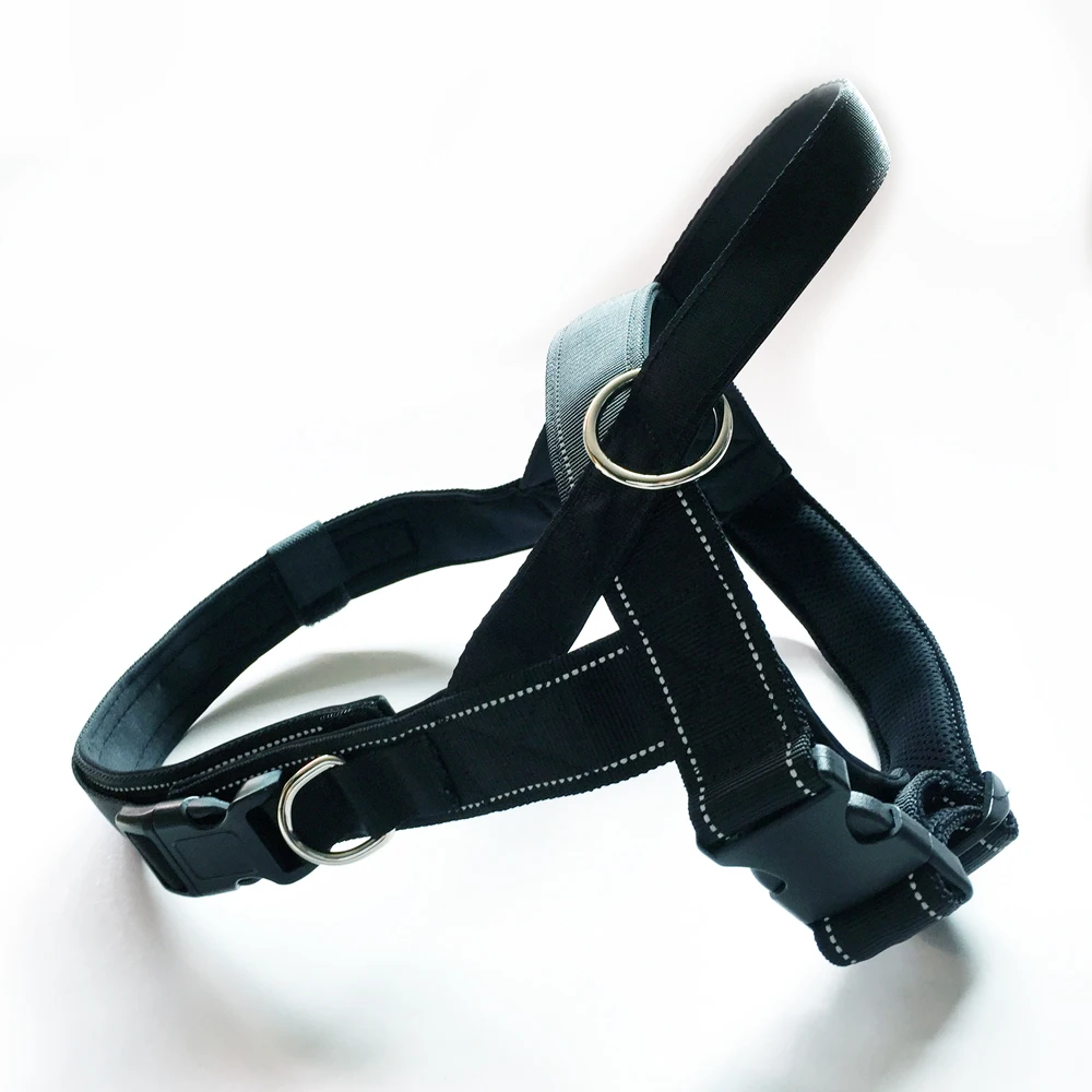 Nylon OEM Design Y Shaped Dog Lifting Harness Anti Pull Heavy Duty Dog Pet Harness Vest with handle