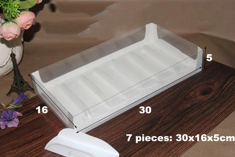 IMEE 1 4 5 7 Piece Transparent Popsicle Cakesicle Box Dessert Cake Eclair Sweets Bakery Pastry Box With Clear Lid and Insert