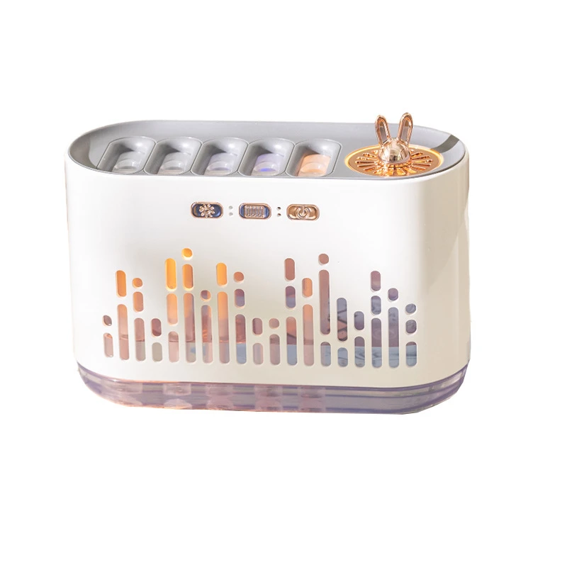USB Dynamic Music Pickup Aromatherapy Humidifier 700ML  Large Capacity 5 Spray Ports Desktop Air Humidifier