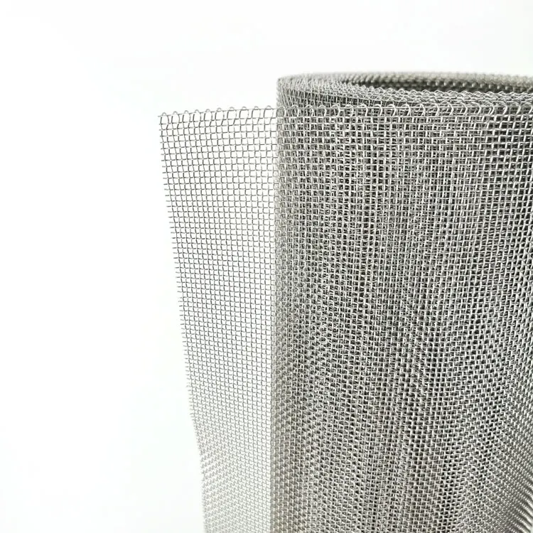 Top Quality 304/304L/316/316L 635 145 Mesh 90 Micron Filter Scr Stainless Steel Wire Mesh