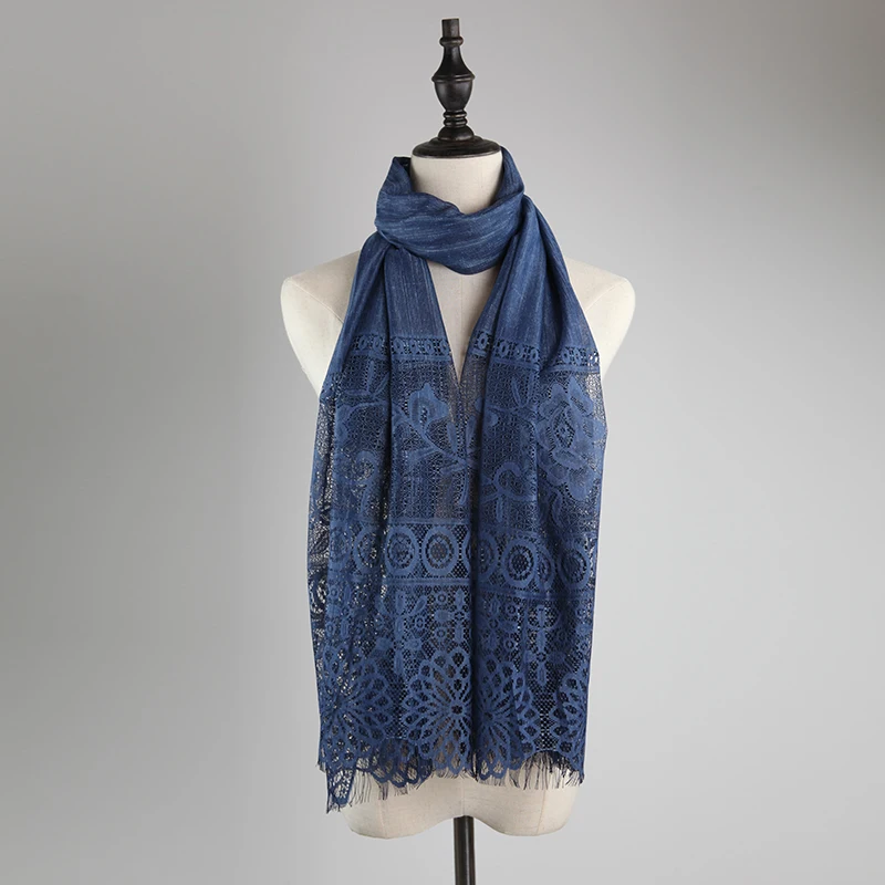 
2019 new design lace Muslim factory cheap headscarves wholesale women ladies stoles hijab 