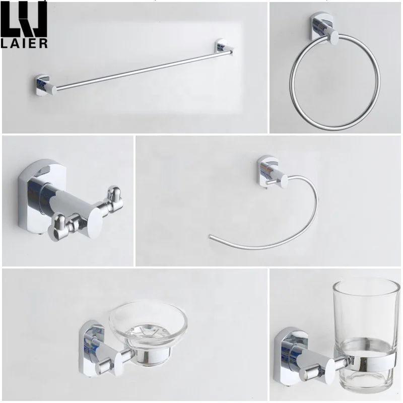 
China Manufacturer bath hardware zinc alloy wall-mounted bathroom accessory set 