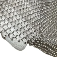 Colored Decorative Material Curtains Metal Knitted Shower Pleated Insulated Curtains Cool Design Stainless Steel 304 316 316L