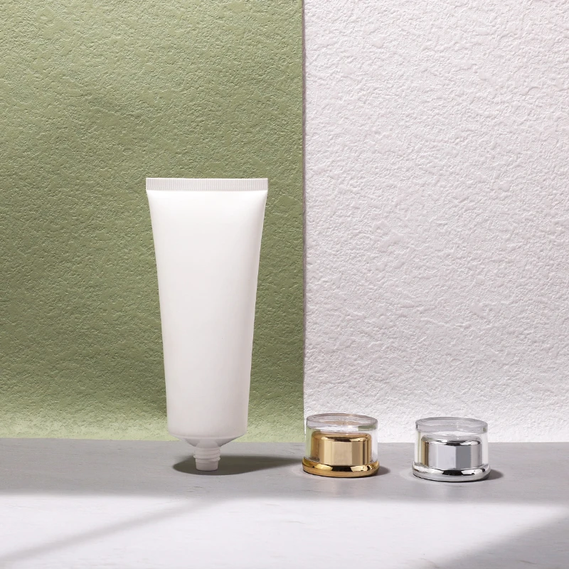 Eco Friendly Wholesale Empty white black 100 ml Simple Plastic Tube serum skincare Sunscreen Cream Squeeze Soft Tubes