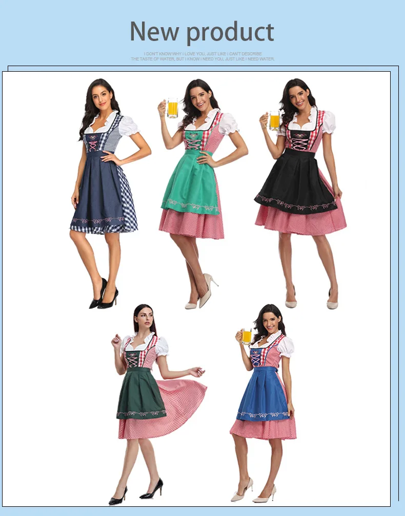 Ecowalson Oktoberfest женский маскарадный костюм немецкого пивного фестиваля горничной девки