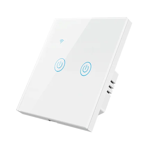 Tuya один и нейтральный Беспроводной Wi-Fi 2 Gang умный выключатель света пульт дистанционного управления выключатель света