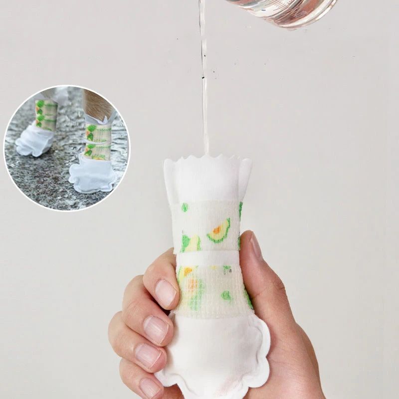 Xianchanpets Disposable Dog Shoes Outdoor Dog Rain Boots Paw Protection Waterproof Dirt Proof With Adjustable Straps