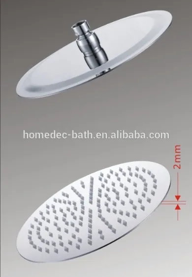 2019 Bathroom Faucet Accessories  304 Stainless steel Bath Shower Ultra-thin High Pressure Water Saving Shower Head
