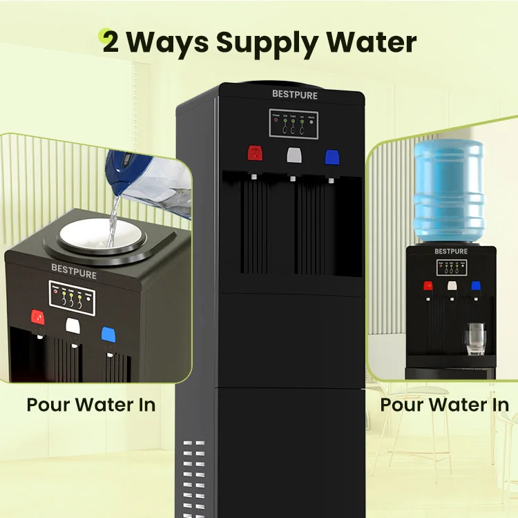 Ice Maker Dispenser Water Household Home Top Load Hot and Cold Water Dispenser Stand
