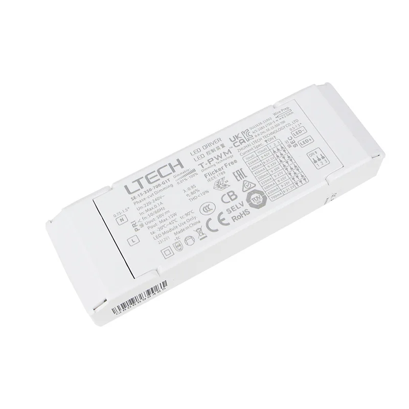 LTECH SE-15-350-700-G1T 350-700mA 15 Вт постоянный ток ТРИАК светодиодный драйвер