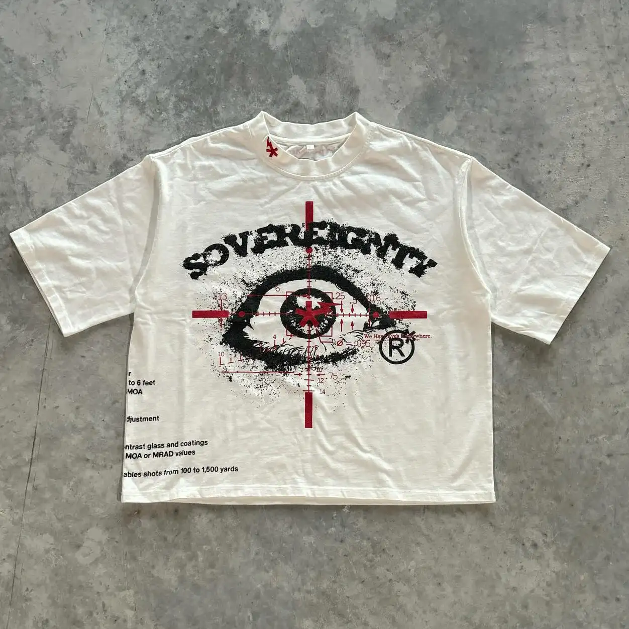 Укороченная футболка с открытыми плечами 260gsm