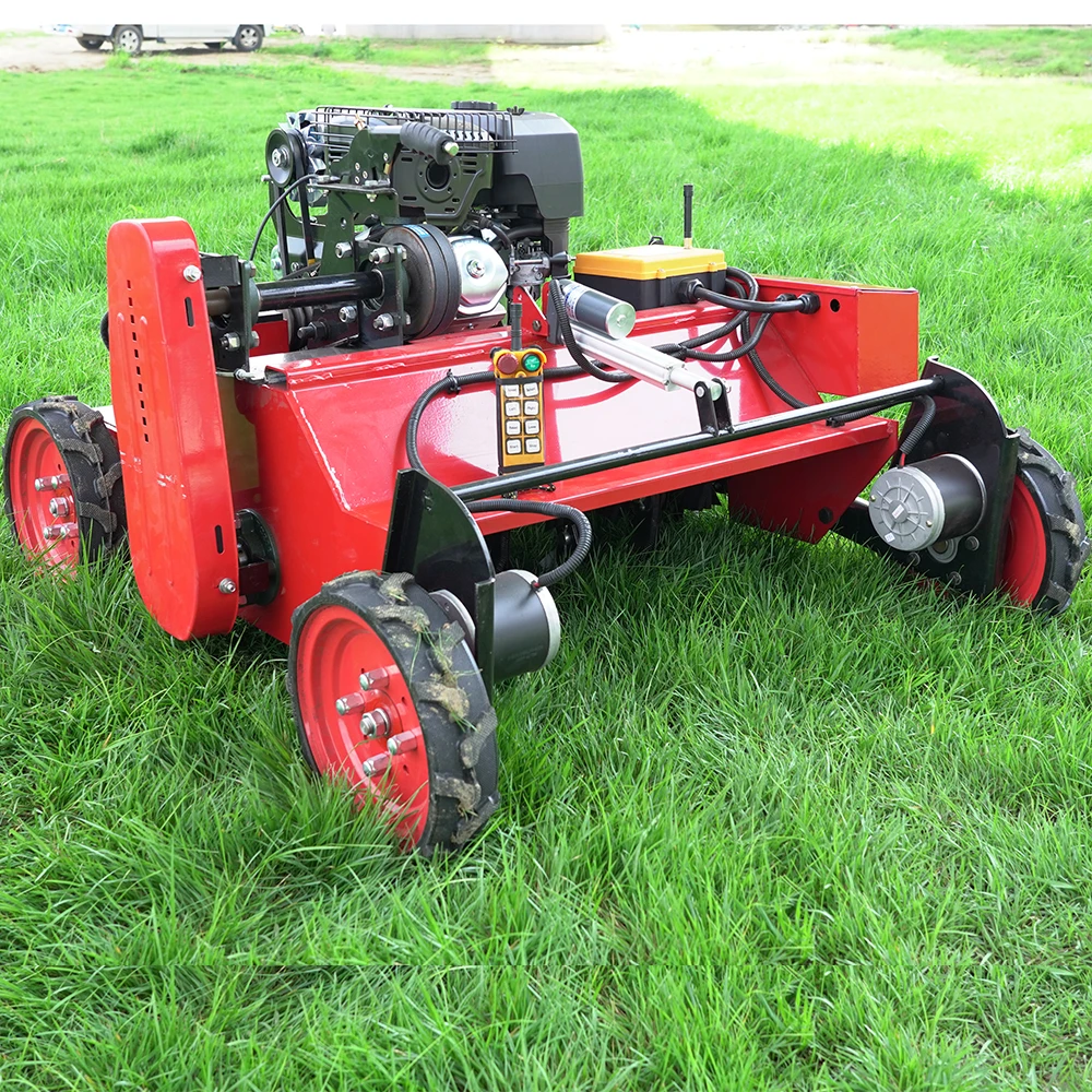 Agricultural Rechargeable Lawn Mower Fully automatic lawn mowing robot Gasoline Remote Control Lawn Mower