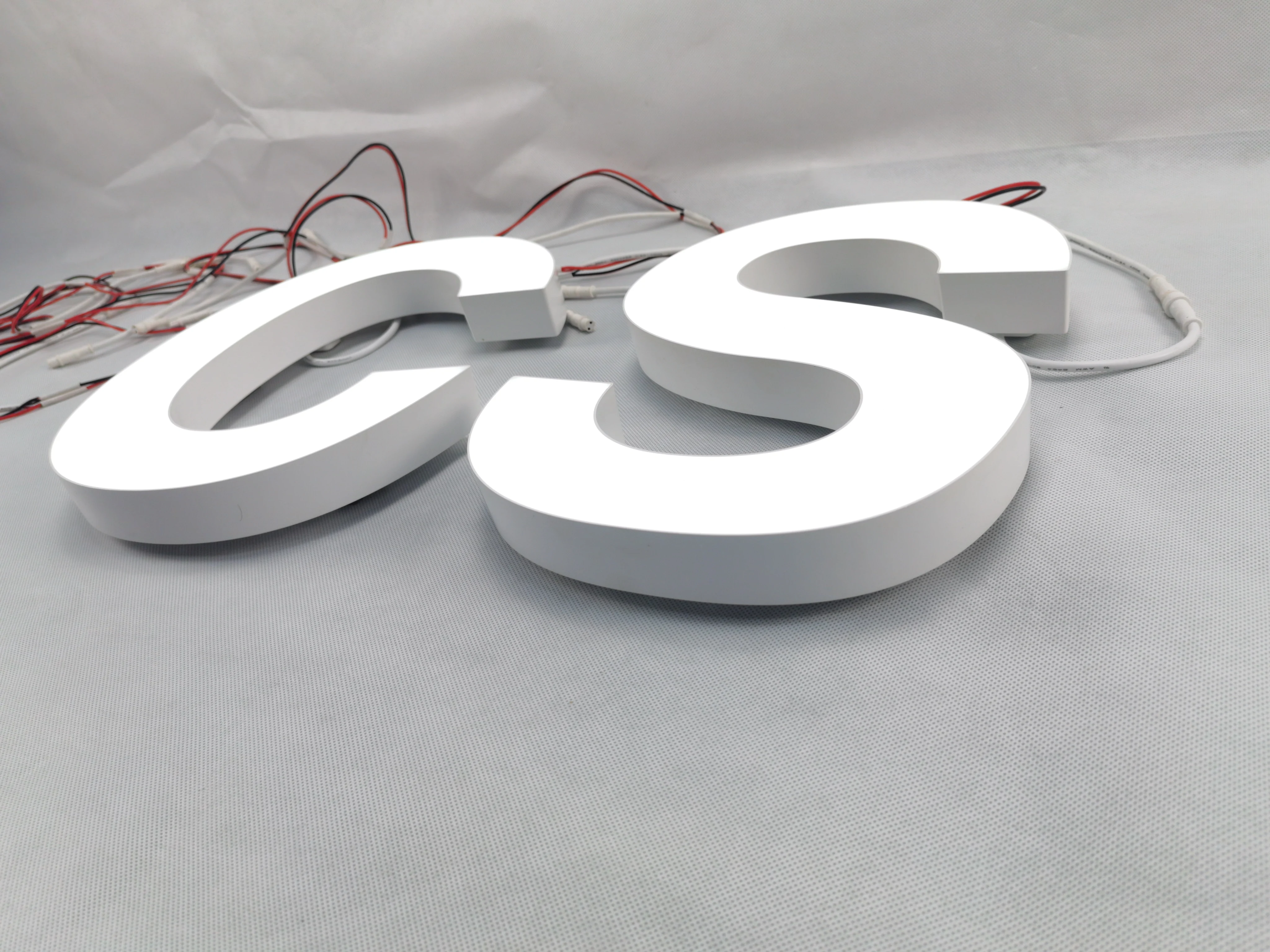 wall banners advertising acrylic fillable letters