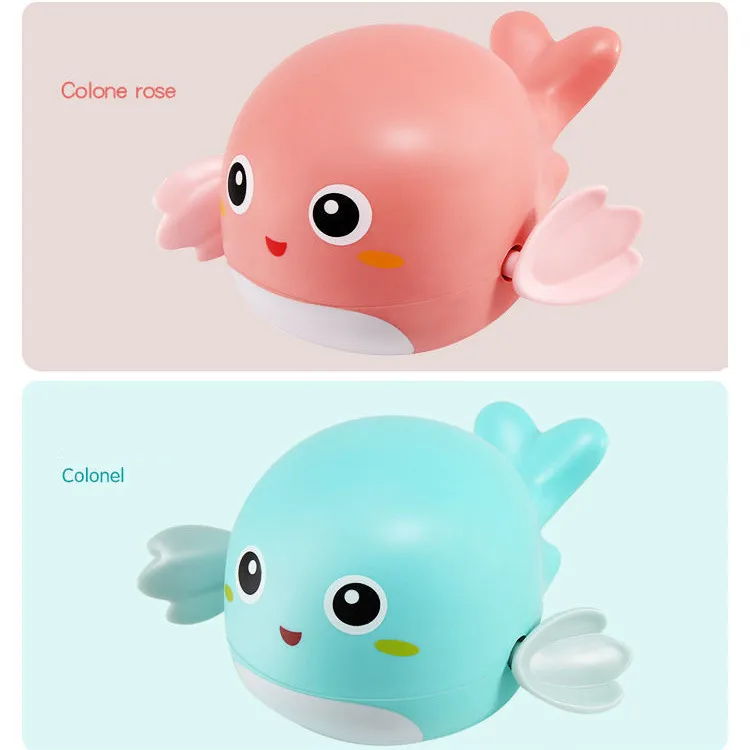 Clockwork swimming baby dolphin children splashing toy plastic