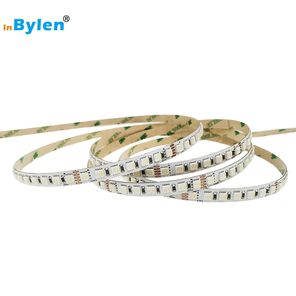 Hot-sale 55.55mm cutting 7 Leds per set 18 pixels RGBW LED strip DC 24V 16.8W RGBW 4040 126Leds IP 65 IP67 IP68 rgbw strip