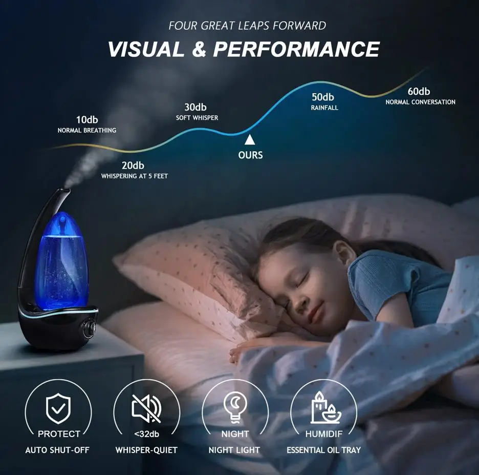 air humidifier 3l essential oil home diffuser humidifier water chamber