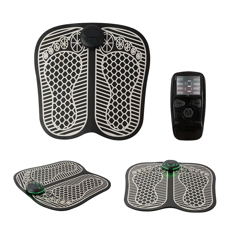 EMS Foot Electric Pulse Massage Pad Blood Relaxing Muscle Stimulator for Muscle Relaxation and Stress Relief