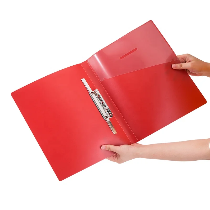 A4 Size Hard Cover Punchless Binder Metal Lever Clip Arch File Folder