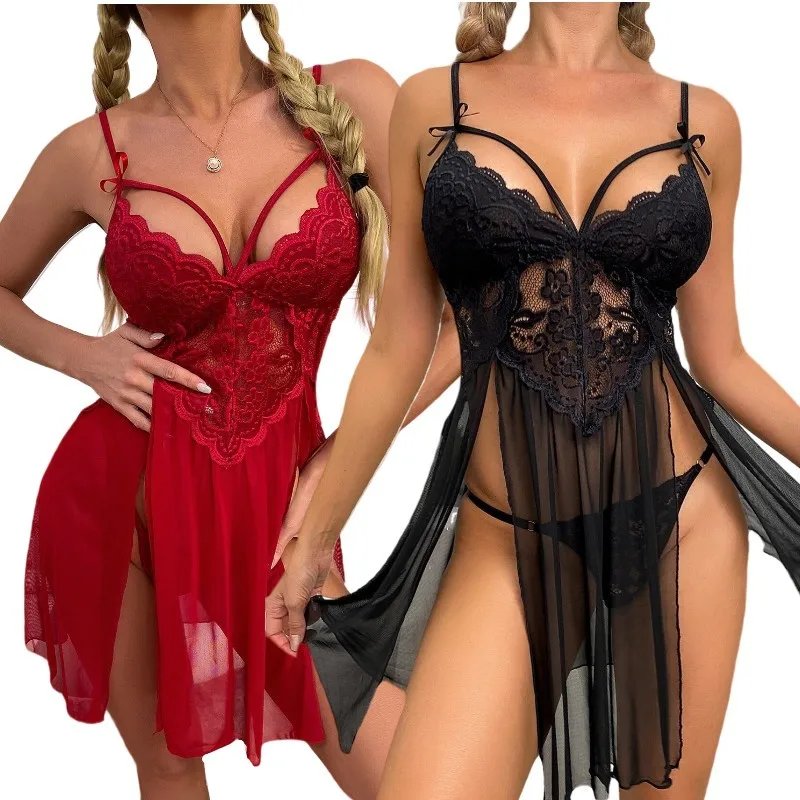 Сексуальная xxxx xxx прозрачная одежда для сна девушек Ночные платья женщин вечерние