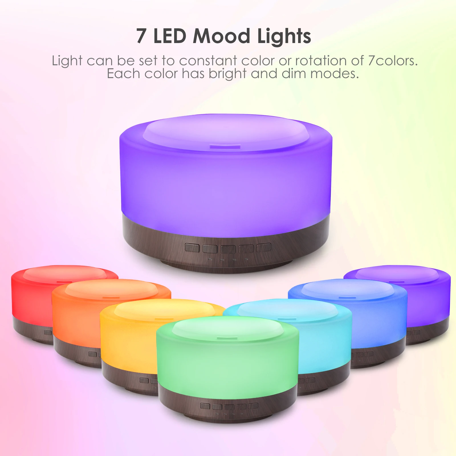 1000ml  remote control wooden grain ultrasonic essential oil aroma diffuser with bluetooth speaker