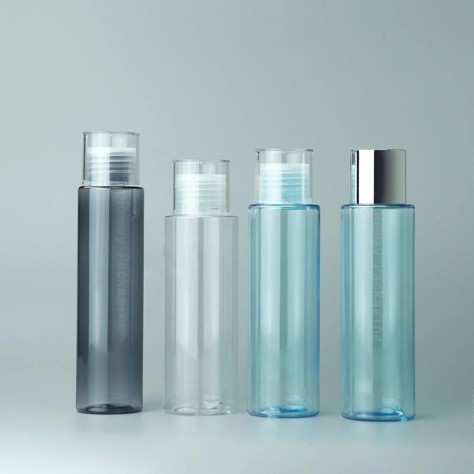 Custom 100 ml cosmetic water bottle PET plastic makeup remover container thick 100m shampoo bottle