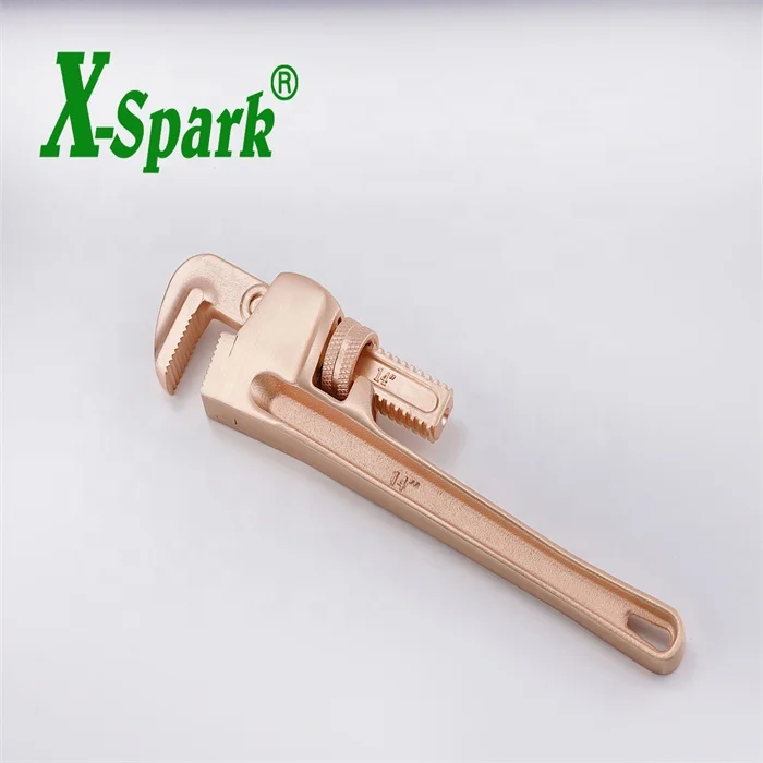 X-SPARK ATEX Non Sparking Pipe Wrench American Type  For Oil and Gas