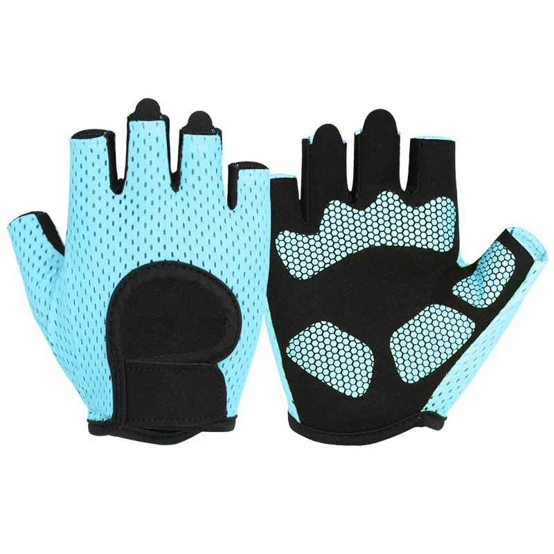 Anti-slip breathable half-finger glove fitness sport workout weight lifting hand gloves for gym