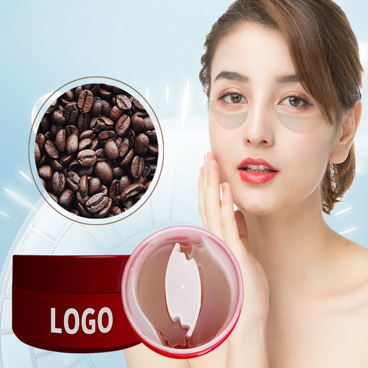 Wholesale Custom Logo Beauty Eye Mask Patch Hyaluronic and Caffeine Instant Anti-aging Collagen Under Eye Patch
