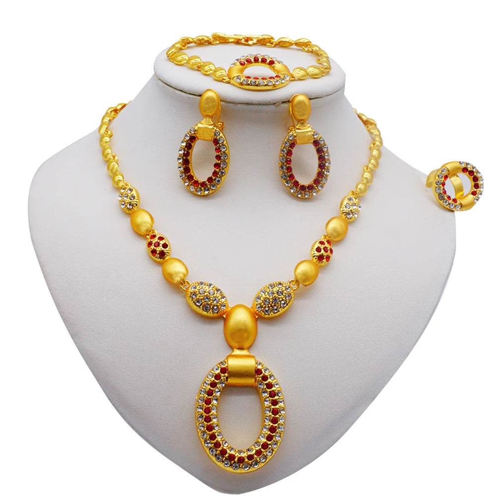 dubai 24k gold jewelry set high quality gold jewelry set BJ937